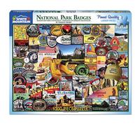 Rompecabezas de 1000 piezas con insignias del Parque Nacional White Mountain Puzzles