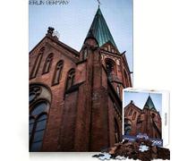 Rompecabezas de 1000 Piezas con la Aguja de la Iglesia de Berlín Regalos para Adultos Desarrolla la lógica, fomenta la Tranquilidad y Permite una conexión precisa Navidad (38x26cm)
