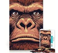 Rompecabezas de 1000 Piezas con la Cara de Bigfoot Sasquatch para Adolescentes, Juguete de lógica para Jugar en Grupo, Corte de precisión, Regalo Original (38x52cm)