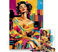 Rompecabezas de 1000 Piezas con la visión del Arte Pop de Adele Bloch-Bauer para Adolescentes Juguete Mental para Momentos de Paz Regalo artístico (38x26cm)