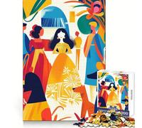 Rompecabezas de 1000 Piezas con la vívida visión fauvista de Las Meninas para Adultos Ideal para Mejorar la concentración, aliviar el estrés y divertirse Corte Suave Regalo Festivo (50x75cm)
