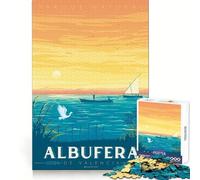Rompecabezas de 1000 Piezas con lámina artística de Viaje de Albufera, Valencia, España Ejercicio Mental Pasatiempo Relajante Corte de precisión Regalo Ideal para Las Fiestas (50x75cm)