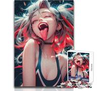 Rompecabezas de 1000 Piezas con Lengua afuera, Relajante, en Solitario, con Corte preciso, Juguete de Juego, tamaño 38x26cm