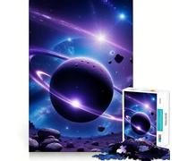 Rompecabezas de 1000 Piezas con los Anillos del Planeta Saturno para Adultos Juego Mental Pasatiempo en casa Bordes limpios Un Regalo Encantador (50x75cm)