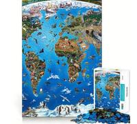 Rompecabezas de 1000 Piezas con mapas de Dioses,Corte preciso,Arte,diversión cognitiva,Juego de Ocio,Escena navideña (50x75cm)