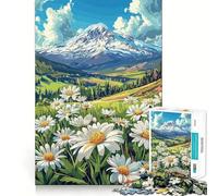 Rompecabezas de 1000 Piezas con Margaritas de Pradera de montaña para Adolescentes Juguete para ejercitar la Mente Divertido y Relajante Arte para armar Artículo Coleccionable (50x75cm)