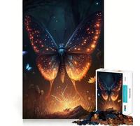 Rompecabezas de 1000 Piezas con Mariposa Adorable,Bordes Finos,Manualidades,Desarrollo de la Mente,Juego Relajante, (50x75cm)