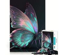 Rompecabezas de 1000 Piezas con Mariposas,Colorido,de Ajuste, Juguete artístico Que desafía la Mente,Juego Divertido para el Tiempo Libre,Regalo de cumpleaños (38x26cm)