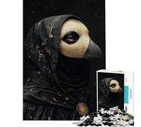 Rompecabezas de 1000 Piezas con máscara de Cuervo Un Reto para completar Juego Educativo Imposible para Mayores de 14 años Juego de Rompecabezas Incluido (50x75cm)