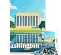 Rompecabezas de 1000 Piezas con monumentos de Washington DC para Adolescentes Ideal para Mejorar la concentración y Relajarse Cierre Seguro Un Bonito Regalo (38x26cm)