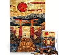 Rompecabezas de 1000 Piezas con Mosaico del Camino Sagrado de Torri para Adolescentes, Juguete Intelectual para la relajación Mental, Corte de Calidad, Regalo navideño (38x26cm)