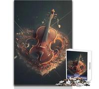 Rompecabezas de 1000 Piezas con música de Guitarra para Adolescentes, Juego de Desarrollo del Pensamiento lógico, Gran Regalo para Momentos significativos, tamaño 50x75cm