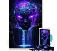 Rompecabezas de 1000 Piezas con Ojos de alienígena Morado para Adultos, Juguete Que desafía la Mente, diversión en Conjunto, Corte de Calidad, (38x52cm)