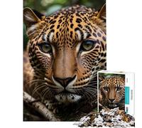 Rompecabezas de 1000 Piezas con Ojos de Leopardo Enojado Difícil y desafiante Juguete Divertido para Toda la Familia Decoración de Pared para niños de 14 años en adelante 38x26cm