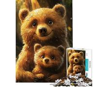 Rompecabezas de 1000 Piezas con Ositos alegres para Adolescentes Ideal para Carreras de Velocidad cumpleaños y Navidad 38x26cm