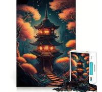 Rompecabezas de 1000 Piezas con Paisaje Antiguo japonés para Adolescentes Juego de Memoria y concentración Calidad Profesional Ideal para Relajarse y Practicar en Grupo en Interiores (38x52cm)