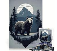 Rompecabezas de 1000 Piezas con Paisaje de Bear Mountain: Pensamiento Claro, pasatiempo Tranquilo, Bordes precisos, Sorpresa Festiva (50x75cm)