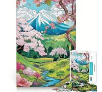 Rompecabezas de 1000 Piezas con Paisaje de Japón en Verano para Adolescentes Juguete de lógica Mental para el Tiempo Libre Bordes Finos 38x52cm