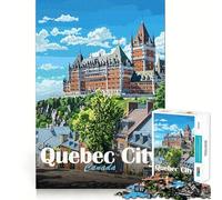 Rompecabezas de 1000 Piezas con Paisaje de la Ciudad de Quebec para Adultos Regalos Divertidos y de Calidad (50x75cm)