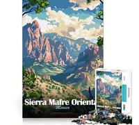 Rompecabezas de 1000 Piezas con Paisaje de la Sierra Madre Oriental para Adolescentes Juguete de lógica sólida, Divertido y Relajante Corte de precisión Artículo de Santa Claus 38x52cm