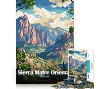Rompecabezas de 1000 Piezas con Paisaje de la Sierra Madre Oriental para Adultos Juguete de lógica Mental Alivia la tensión Corte Firme 50x75cm