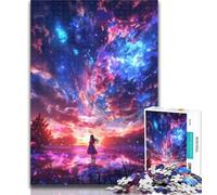 Rompecabezas de 1000 Piezas con Paisaje de la Vía Láctea y el Universo para Adolescentes, Juguetes educativos, interacción Entre Padres e Hijos, 50x75cm