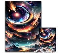 Rompecabezas de 1000 Piezas con Paisaje de montaña Cosmos Ideal para Adolescentes para fomentar la unión Familiar Ideal para Decorar el hogar 1000 Piezas (38 x 26 cm)