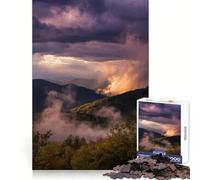 Rompecabezas de 1000 Piezas con Paisaje de montaña y Cielo tormentoso para Adultos Juguete de lógica, diseño Relajante y Divertido para armar Regalo Ideal para Navidad (50x75cm)