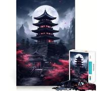 Rompecabezas de 1000 Piezas con Paisaje de Pagoda de Japón para Adolescentes Juguete Educativo para Toda la Familia Corte de Calidad Regalo Elegante (38x26cm)