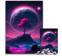 Rompecabezas de 1000 Piezas con Paisaje de Planeta alienígena, Rompecabezas difícil para Adultos, Navidad, Halloween, Pascua y Año Nuevo, 26x38cm/10,23x14,96 Pulgadas.