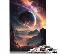 Rompecabezas de 1000 Piezas con Paisaje de Planeta Extraterrestre, Rompecabezas Cuadrados para Adultos y Rompecabezas de Papel, Actividad Familiar, 1000 Piezas (75 x 50 cm)