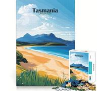 Rompecabezas de 1000 Piezas con Paisaje de Playa de Tasmania para Adolescentes Un Rompecabezas Que Ayuda a desarrollar la Memoria, Relajante y Divertido Diseño para armar Una cálida Sorpresa 38x52cm