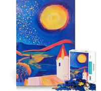 Rompecabezas de 1000 Piezas con Paisaje de Pueblo Soleado para Adolescentes Juego Inteligente para Pasar Tiempo en Familia Obra de Arte para armar 50x75cm