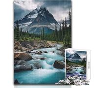 Rompecabezas de 1000 Piezas con Paisaje de río y montaña para Adultos Actividad Inteligente para Jugar y Aprender sincero para Celebrar Tamaño 38x26cm