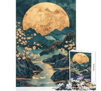Rompecabezas de 1000 Piezas con Paisaje de Sakura Kintsugi Juguete Educativo Regalo para Mujeres y Hombres Juegos educativos Interesante para Reducir el estrés tamaño 50x75cm