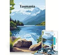 Rompecabezas de 1000 Piezas con Paisaje de Tasmania para Adolescentes, diseño Relajante y para armar, Ideal para la Memoria y la decoración de Pared 50x75cm