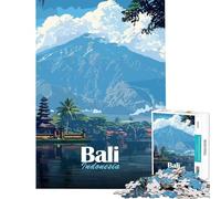 Rompecabezas de 1000 Piezas con Paisaje de Templo de Bali Ideal para cumpleaños y Navidad Decoración Juguetes DIY Apto para Mayores de 14 años (50x75cm)