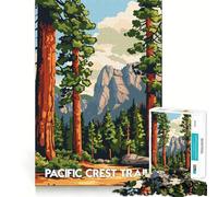 Rompecabezas de 1000 Piezas con Paisaje del Sendero de la Cresta del Pacífico para Adolescentes Refuerza la Memoria Tiempo de Paz Regalo clásico (50x75cm)