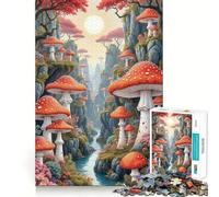 Rompecabezas de 1000 Piezas con Paisaje del Valle de los Hongos para Adolescentes Ideal para desarrollar la Memoria, armar sin estrés y Regalar con cariño (50x75cm)