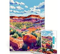 Rompecabezas de 1000 Piezas con Paisaje desértico del Viejo Oeste de Arizona,Corte Suave,Juego Mental,Regalo,Tiempo de Juego Relajante,Pieza de Arte navideña (50x75cm)