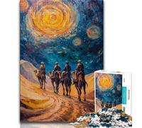 Rompecabezas de 1000 Piezas con Paisaje desértico Ejercita tu Cerebro Juguetes adictivos para Cultivar la Paciencia Juego de desafío único 75x50cm