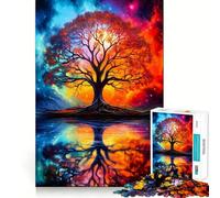 Rompecabezas de 1000 Piezas con Paisaje Espacial fantástico para Adolescentes Juguete de lógica Fina, Divertido y Relajante Decoración de Pared con Bordes limpios (38x26cm)