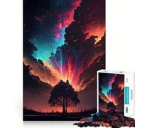 Rompecabezas de 1000 Piezas con Paisaje Espacial fantástico para Adolescentes Mejora la Memoria Suave y Relajante Corte Premium Sorpresa de cumpleaños (38x26cm)