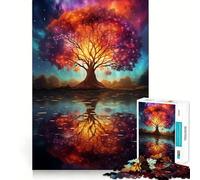 Rompecabezas de 1000 Piezas con Paisaje Espacial fantástico para Adultos Fortalece la Memoria Divertido y Casual Bordes limpios Regalo clásico (38x26cm)