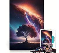 Rompecabezas de 1000 Piezas con Paisaje Espacial fantástico para Adultos Fortalece la Memoria Divertido y Casual Bordes limpios Regalo clásico (38x52cm)