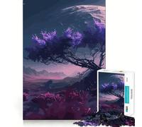 Rompecabezas de 1000 Piezas con Paisaje Espacial fantástico para Adultos Juguete para ejercitar la Mente Imagen Suave y Relajante para armar Un Regalo Encantador (50x75cm)