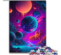 Rompecabezas de 1000 Piezas con Paisaje Espacial Surrealista, Rompecabezas imposibles para Adultos, Juego Interactivo Familiar, Rompecabezas, Juguete Educativo (tamaño 50x75cm)