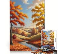 Rompecabezas de 1000 Piezas con Paisaje fluvial otoñal para Adolescentes Ideal para Entrenar la concentración, Relajarse y Encontrar el Equilibrio Perfecto Un Regalo estupendo (38x52cm)