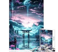Rompecabezas de 1000 Piezas con Paisaje japonés Ideal para Decorar el hogar Juguetes Regalos de Amigo Secreto Juegos educativos interesantes para Reducir el estrés (tamaño 38x26cm)