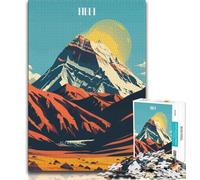 Rompecabezas de 1000 Piezas con Paisaje montañoso del Tíbet para Adolescentes y Adultos Juguete Educativo Toda la Familia 50x75cm